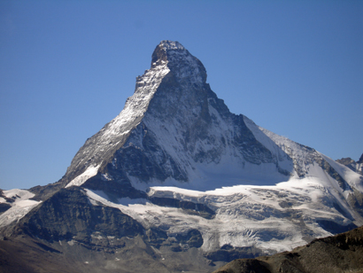 Il Matterhorn 4477 m versante Nord dal Wisshorn 2936 m.
