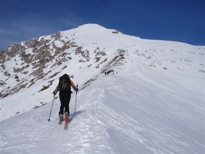 L'ultimo tratto prima di raggiungere il Monte Visolo 2369 m.