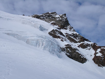 La Punta Sud dei Sassi Rossi 3101 m, versante W.