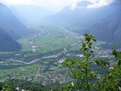 Panoramica sulla Val Chiavenna.