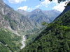 Il tratto mediano della Val Codera, visto durante la salita in Val Ladrogno.