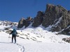 Roberto  Risale la Val Toate, sullo sfondo la Torre di Bering 2400 m circa.