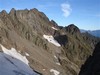 Il Pizzo di Scotes 2979 m versante ESE, durante la salita al Dente di Coca 2926 m.
