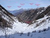 La Val Lesina di Mezzana poco prima di raggiungere il fondovalle da circa 1650 m.
