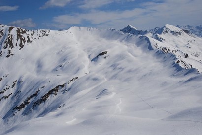 La Cima di Lemma 2348 m versante SW (Val di Lemma).