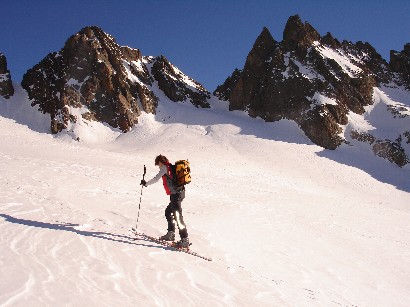 Salendo verso la cima.