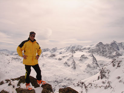 Finalmente sulla cima.