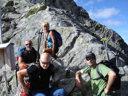 Il Gruppo al Passo Cacciabella Sud.