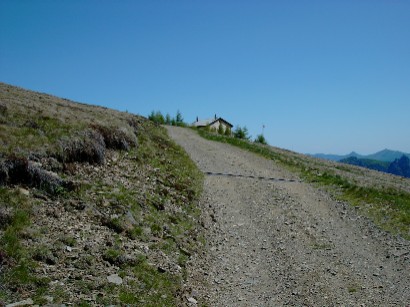 Ultimo tratto di salita prima della Capanna al Monte Bar.