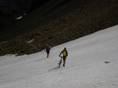 In alcuni tratti abbiamo trovato la neve.