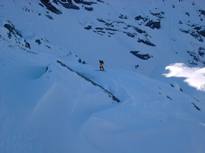 Gli ultimi tratti di salita, sempre al freddo e al buio. 