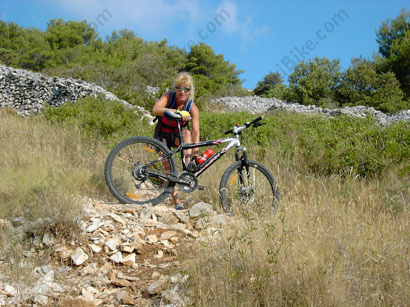 Breve pausa fra una pedalata e l'altra.