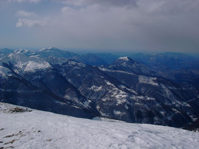 Panoramica su alcune cime.