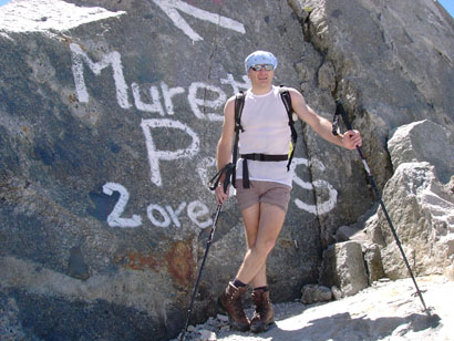 Sergio alla Sella per il Passo del Muretto.