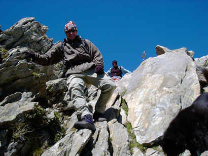 Sergio con Carlo al ritorno.