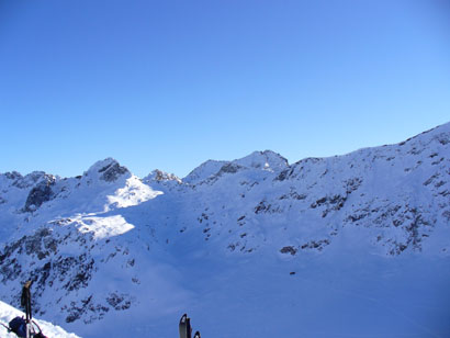 Passo Cima di Lago, con il Cristallina in secondo piano.