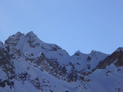 Giovanni all'attacco della Cima Valleggia.