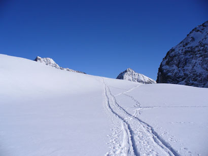Tracce di salita.