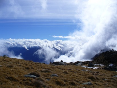 Nuvole in ascesa dalla Valle Di Spluga.