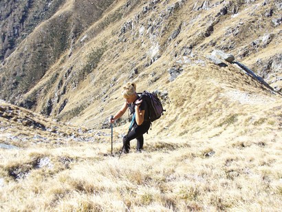 Milvia a pochi metri dal punto più alto del percorso.