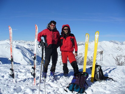 Stefano e Davide sulla cima.