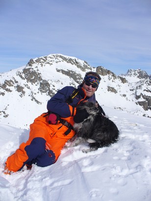 Domenico e Beba in posa sulla Vetta.