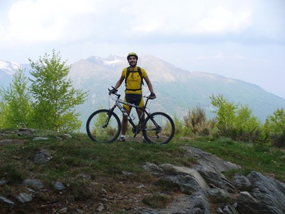 Giuseppe in posa al punto più alto.