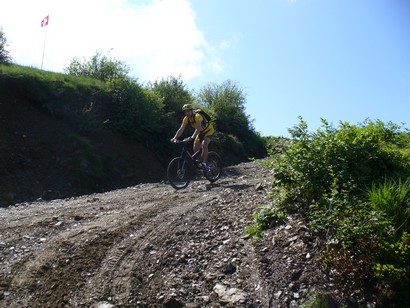 Giuseppe in discesa.
