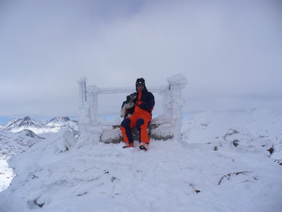 Domenico e Beba sulla cima.