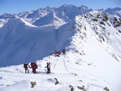 Sulla cima... Oggi c'era un sacco di gente.