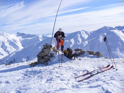 Domenico e Beba sulla vetta.