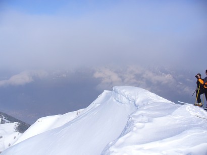 Cornici di neve sul Pizzo Dei Galli.