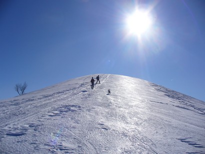In salita verso il Crocione.