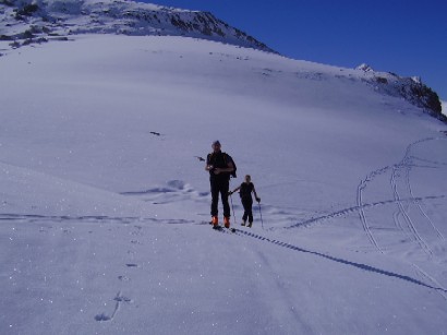 A metà salita una breve pausa per scattare qualche foto...