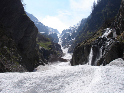 Il canale  dal Diavolo di  Malgina 2926 m.