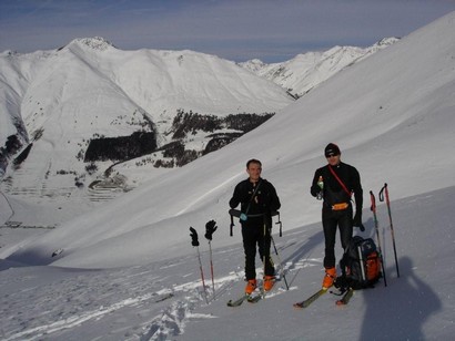Domenico e Sergio alla sosta di metà percorso.