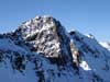 Il Pizzo Zerna 2572 m con la parete ENE, durante la salita al Monte Masoni 2663 m.