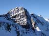Il Pizzo Zerna 2572 m con la parete ENE, durante la salita al Monte Masoni 2663 m.