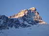 Il Piz Platta 3392 m parete N, visto da Tga 1922 m.