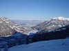 Il fondovalle a Nord di Mollis, lungo le piste presso Schwibergli 1078 m.