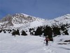 Prima di attaccare i ripidi pendii al Monte Visolo 2369 m.