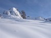 Salendo il dosso sopra la diga di Pescegallo, la Cima di Pescegallo 2328 m.