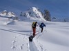 Salendo il dosso sopra la diga di Pescegallo, la Cima di Pescegallo 2328 m.