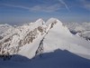 Il Monte Cercen 3280 m e parte della Busazza, durante la salita alla Presanella.