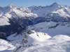 La q. 2275 m, con sullo sfondo le cime del Pizzo Groppera 2948 m e Pizzo Stella 3163 m.