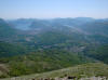 Panoramica su Lugano e i laghi circostanti.