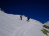 Mentre si sale c'è sempre il tempo di scambiare quattro parole con altri sci alpinisti.