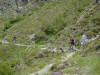 In marcia verso il Passo Verrobbio. Sentiero parzialmente ciclabile.