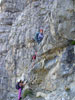 Altro passaggio della ferrata.