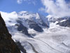 Veduta sul Piz Palù e ghiacciaio.